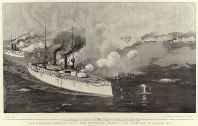 The Spanish-American War, the Battle of Manila, the Fighting in Cavite Bay by Joseph Nash